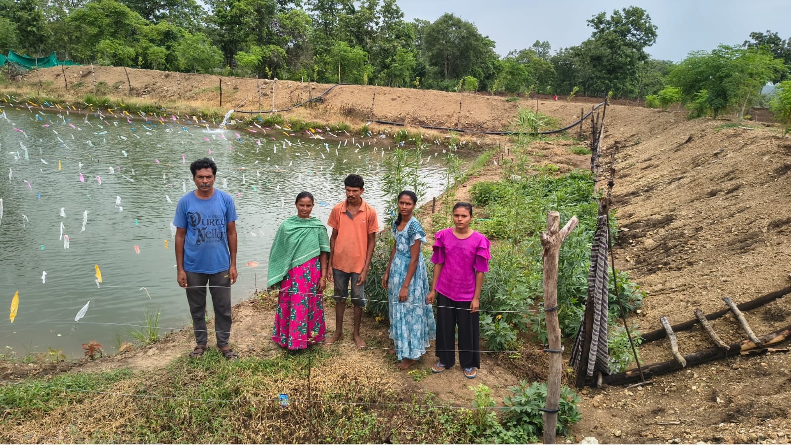 Farm pond on Poosam land